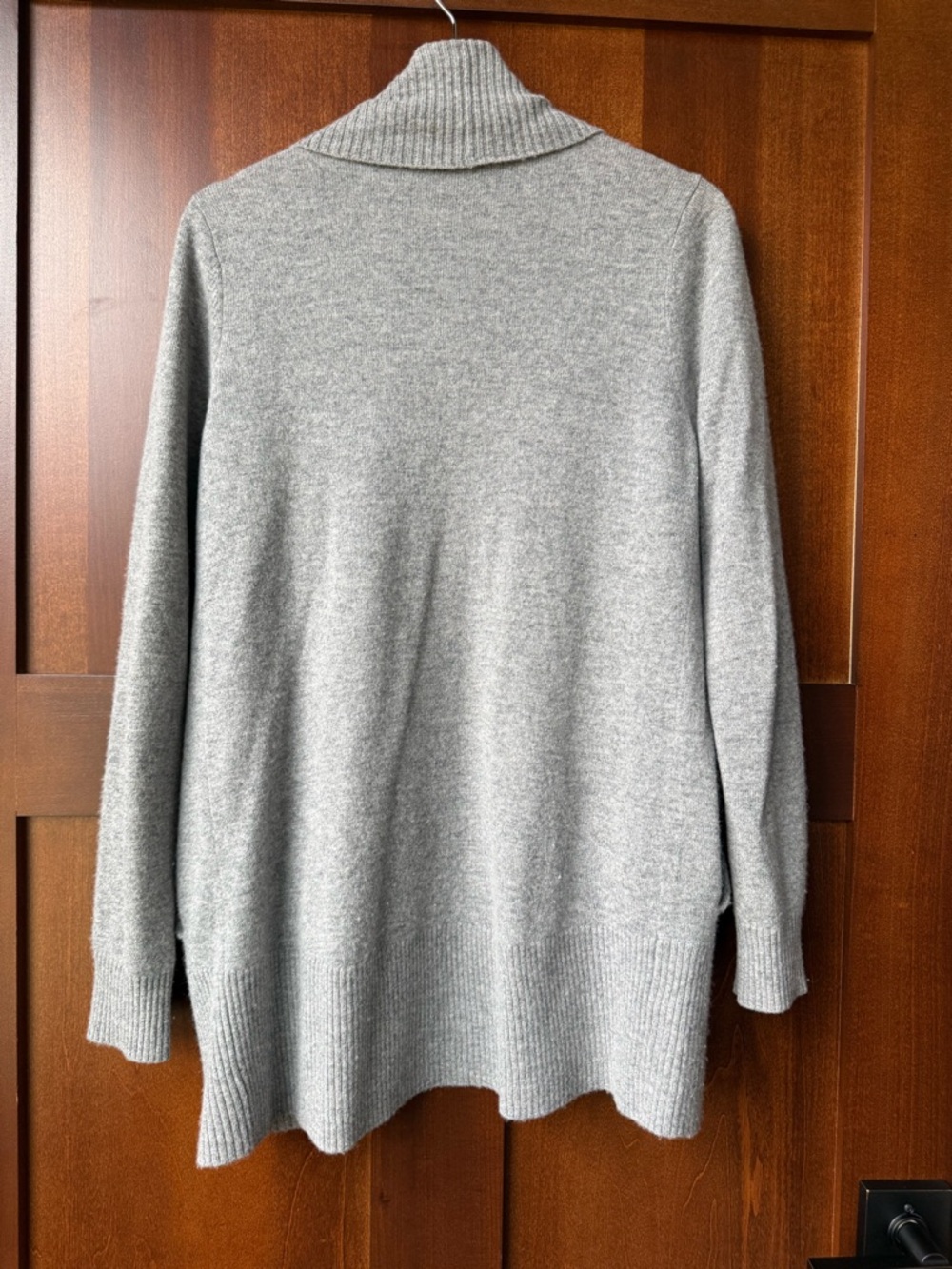 Women’s Quince Heather GreyMongolian Cashmere Open Cardigan Size Medium - Picture 5 of 11